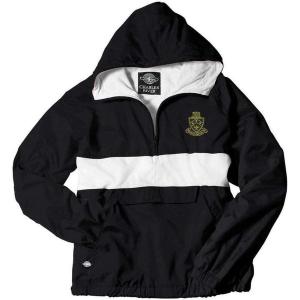 Greekgear Kappa Delta Phi Crest – Shield Anorak(Black/White)