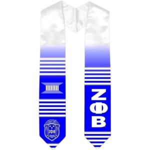 Greekgear Zeta Phi Beta Kente Look Stole – Graduation Stole
