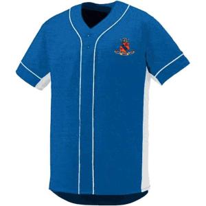 Kappa Delta Rho Fraternity Crest Slugger Baseball Jersey(Royal/White)