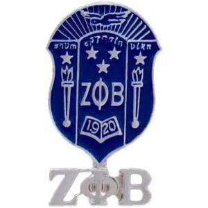 Zeta Phi Beta Shield Lapel Pin