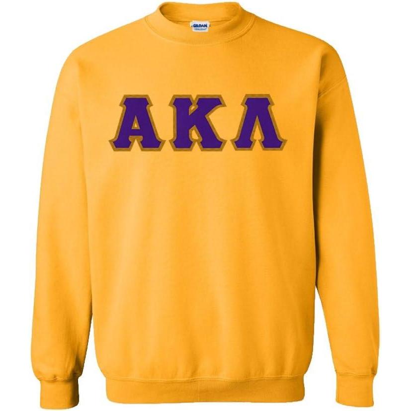 imageAlpha Kappa Lambda Custom Twill Crewneck SweatshirtAthletic Gold