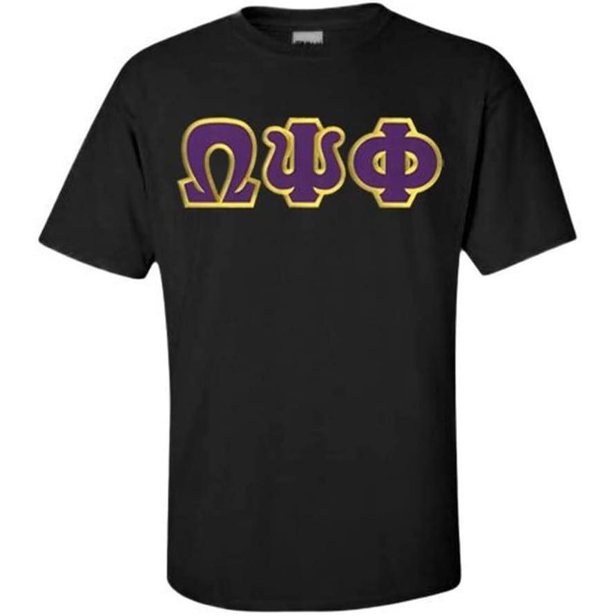 imageOmega Psi Phi Lettered TShirtBlack