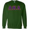Alpha Kappa Lambda Custom Twill Crewneck Sweatshirt(Forest Green)