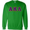 Alpha Kappa Lambda Custom Twill Crewneck Sweatshirt(Irish Green)