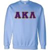 Alpha Kappa Lambda Custom Twill Crewneck Sweatshirt(Light Blue)