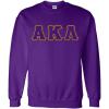 Alpha Kappa Lambda Custom Twill Crewneck Sweatshirt(Purple)
