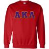 Alpha Kappa Lambda Custom Twill Crewneck Sweatshirt(Red)