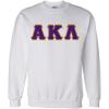 Alpha Kappa Lambda Custom Twill Crewneck Sweatshirt(White)