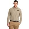 Alpha Kappa Lambda Emblem Long Sleeve Polo(Stone)