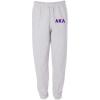 Alpha Kappa Lambda Greek Lettered Thigh Sweatpants(Light Ash Grey)