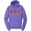 Alpha Kappa Lambda Pigment-Dyed Lettered Hooded Sweatshirt(Amethyst)