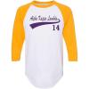 Alpha Kappa Lambda Tail Year Raglan(White W/Gold)