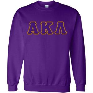 Alpha Kappa Lambda Custom Twill Crewneck Sweatshirt(Purple)