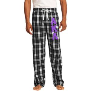 Greekgear Alpha Kappa Lambda Flannel Plaid Pant – PJ’s(Black)