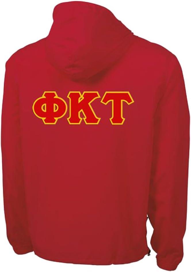 imagePhi Kappa Tau Tackle Twill Lettered Pack N Go PulloverRed