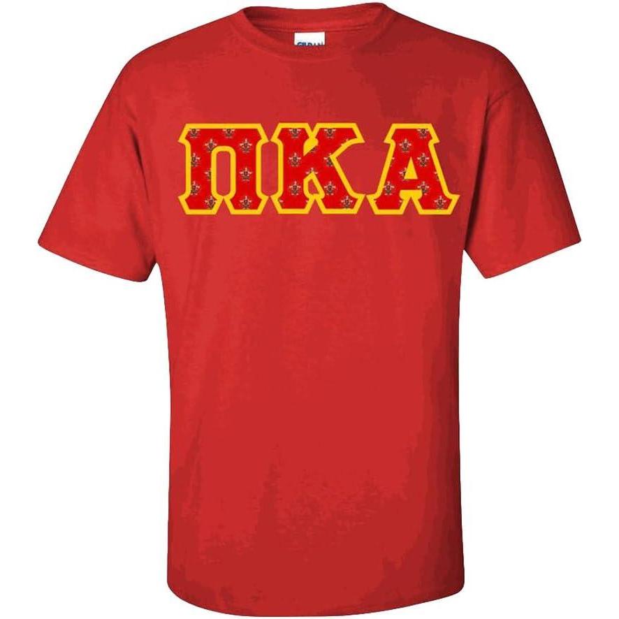 imagePI Kappa Alpha Pike Fraternity Crest Twill Letter TeeRed