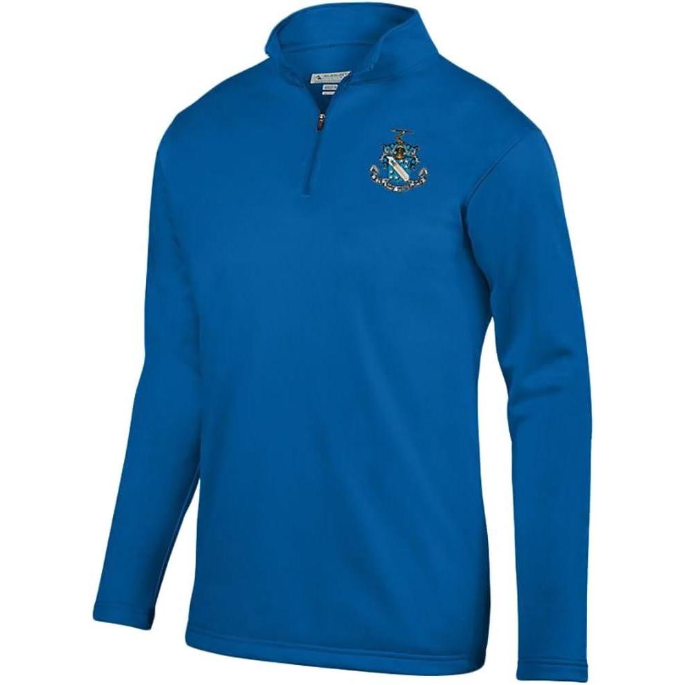 imagePhi Delta Theta World Famous Crest Wicking Fleece PulloverRoyal Blue