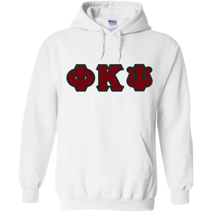 imagePhi Kappa Psi Lettered Hooded SweatshirtWhite
