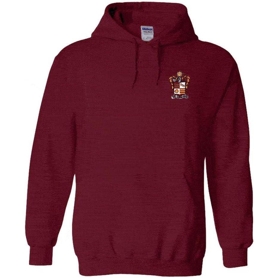 imagePhi Kappa Theta Crest Shield Emblem Hooded SweatshirtMaroon