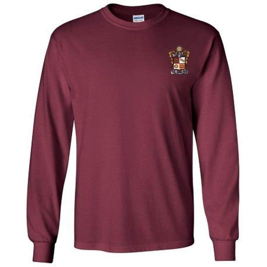 imagePhi Kappa Theta Fraternity Crest Longsleeve TeeMaroon