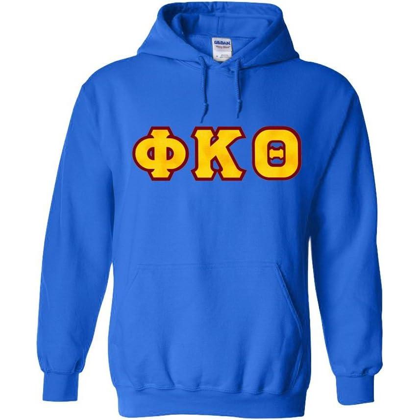 imagePhi Kappa Theta Lettered Hooded SweatshirtRoyal Blue