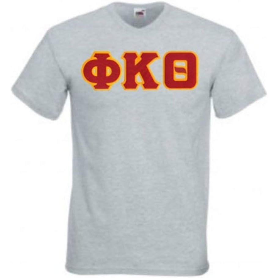 imagePhi Kappa Theta Lettered VNeck TShirtSports Grey