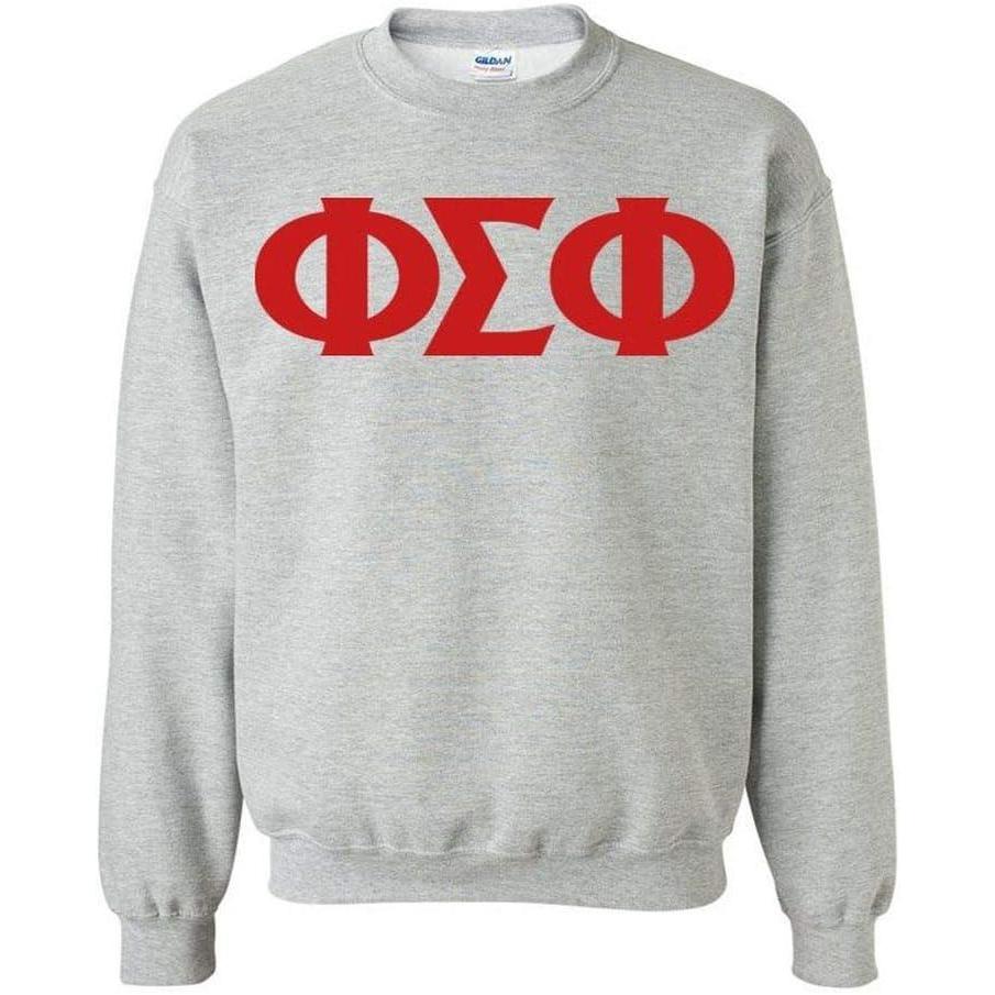 imagePhi Sigma Phi Greek Letter SweatshirtSports Grey