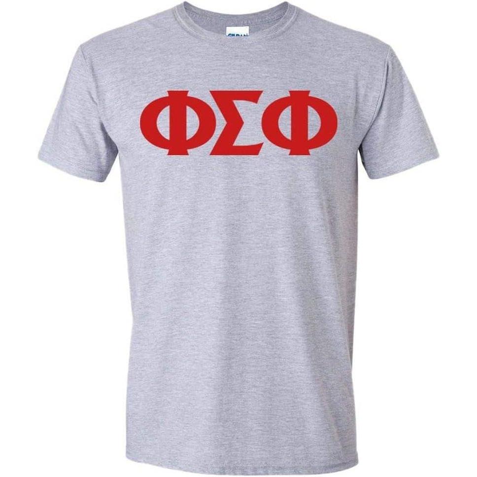 imagePhi Sigma Phi Greek Letter TeeSports Grey