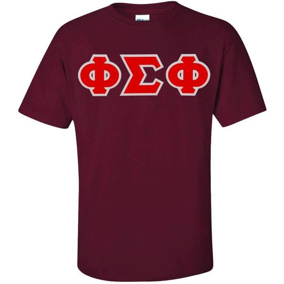 imagePhi Sigma Phi Greek Letter Twill TeeMaroon