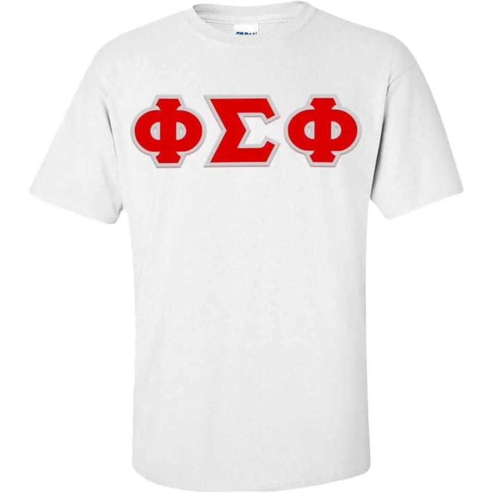 imagePhi Sigma Phi Greek Letter Twill TeeWhite