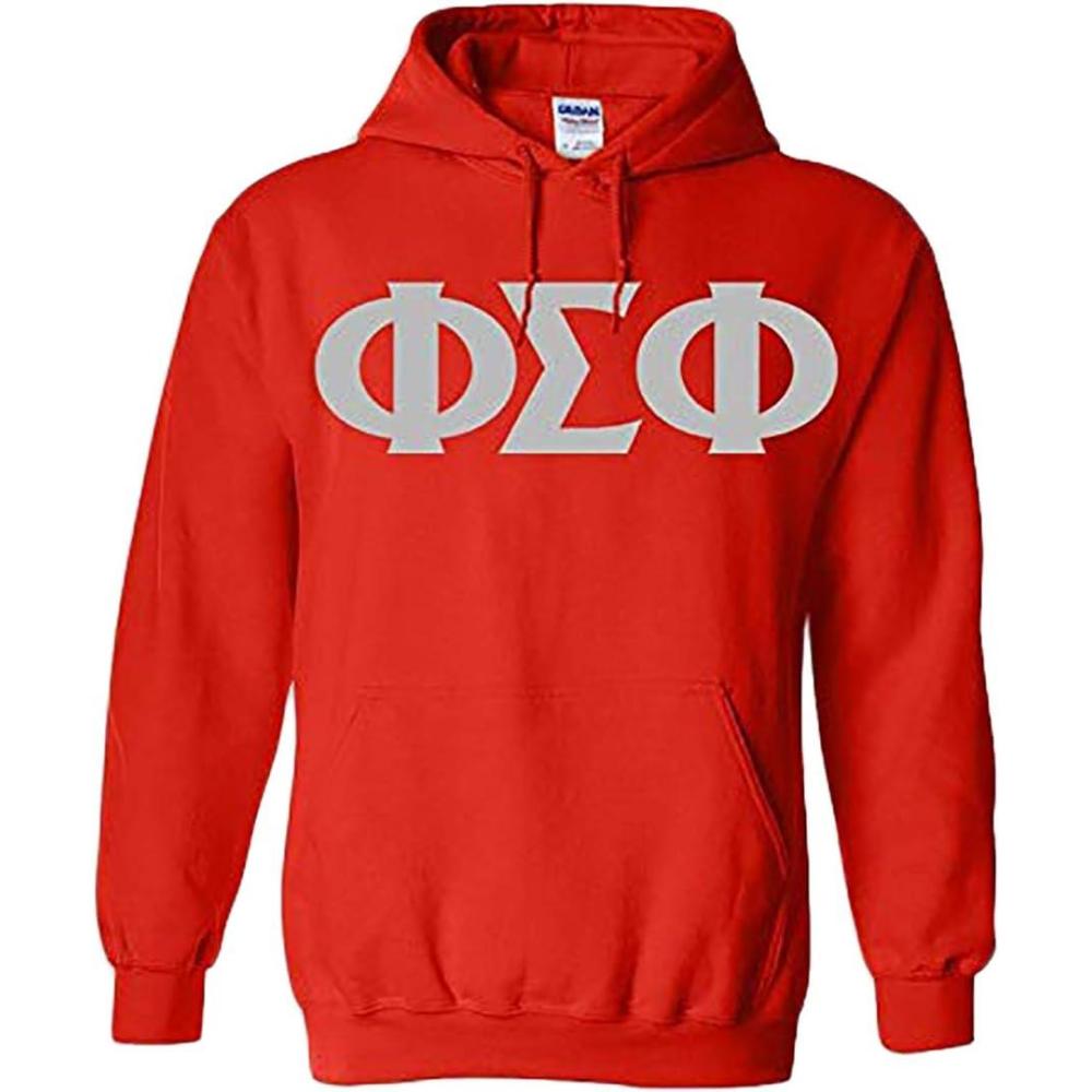 imagePhi Sigma Phi Greek Lettered HoodieRed