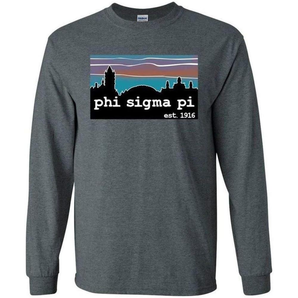 imagePhi Sigma Pi Est Long Sleeve TShirtCharcoal