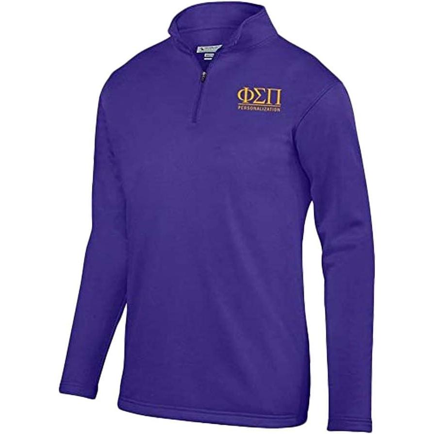 imagePhi Sigma Pi World Famous Wicking Fleece PulloverPurple
