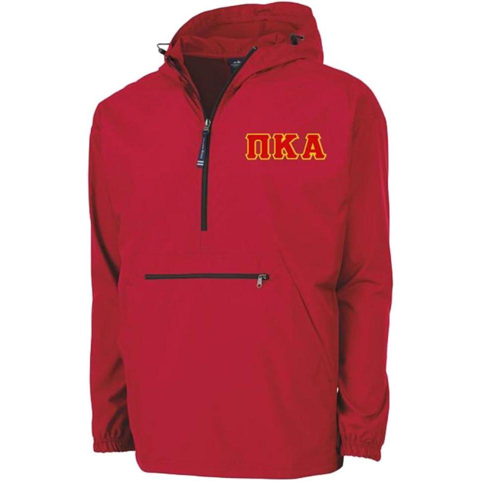 imagePi Kappa Alpha Pike Tackle Twill Lettered Pack N Go PulloverRed