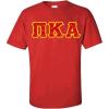 PI Kappa Alpha Pike Fraternity Crest Twill Letter Tee(Red)