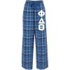 Phi Delta Theta Pajamas Flannel Pant(Royal/White)