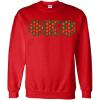 Phi Kappa Psi Fraternity Crest Twill Letter Crewneck Sweatshirt(Red)
