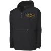 Phi Kappa Sigma Tackle Twill Lettered Pack N Go Pullover(Black)