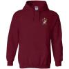 Phi Kappa Theta Crest – Shield Emblem Hooded Sweatshirt(Maroon)