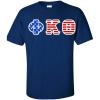 Phi Kappa Theta Greek Letter American Flag Tee(Royal Blue)