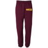 Phi Kappa Theta Greek Lettered Thigh Sweatpants(Maroon)