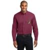 Phi Kappa Theta Long Sleeve Oxford(Burgundy/Light Stone)