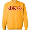 Phi Kappa Theta World Famous Greek Crewneck(Athletic Gold)