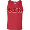 Phi Sigma Kappa Lettered Tank Top(Red)