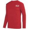 Phi Sigma Phi World Famous Dry Fit Tonal Long Sleeve Tee(Red)