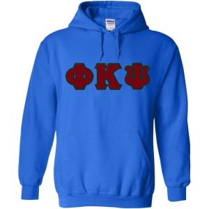 Phi Kappa Psi Lettered Hooded Sweatshirt(Royal)