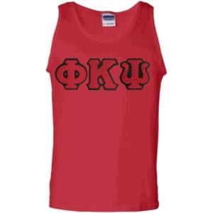 Phi Kappa Psi Lettered Tank Top(Red)