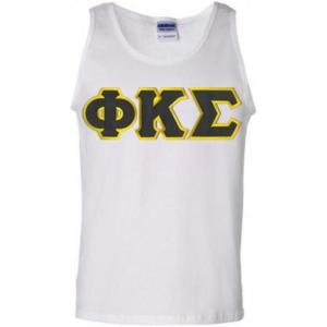 Phi Kappa Sigma Lettered Tank Top(White)