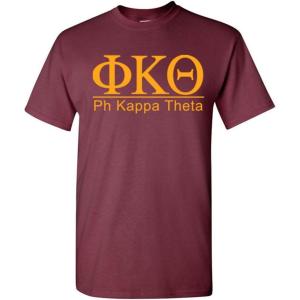 Phi Kappa Theta Bar Tee(Maroon)