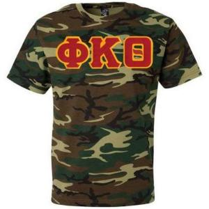 Phi Kappa Theta Lettered Camouflage T-Shirt(Camo)